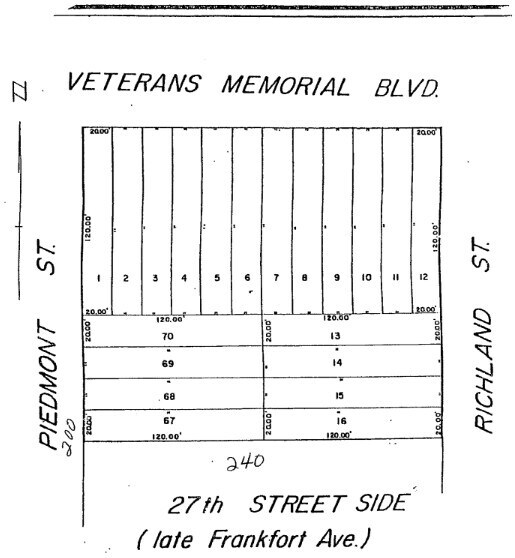 1 Veterans Memorial Blvd, Kenner, LA à vendre - Plan cadastral – Image 1 sur 2