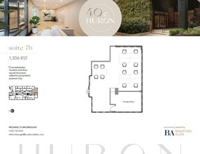 40 E Huron St, Chicago, IL à louer Plan d’étage– Image 1 sur 7