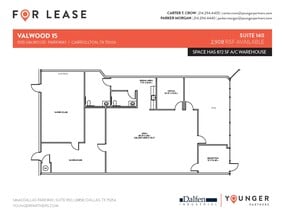 1555 Valwood Pky, Carrollton, TX à louer Plan d’étage– Image 1 sur 1