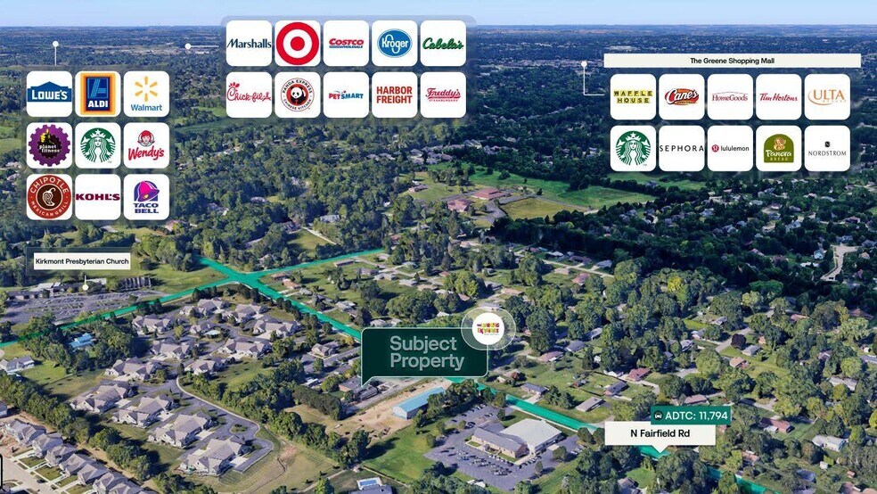 722 N Fairfield Rd, Dayton, OH à vendre - Aérien – Image 2 sur 2