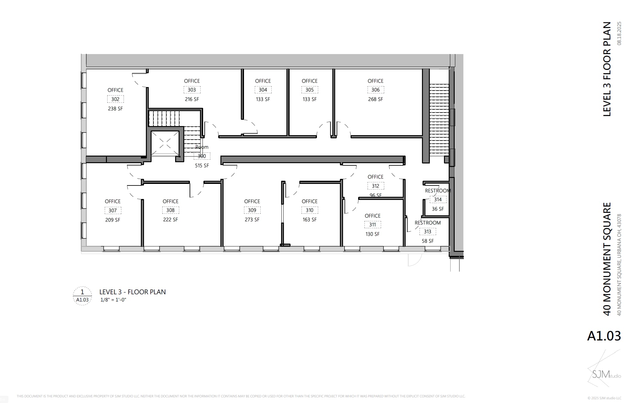 40 Monument Sq, Urbana, OH à louer Plan d’étage– Image 1 sur 14