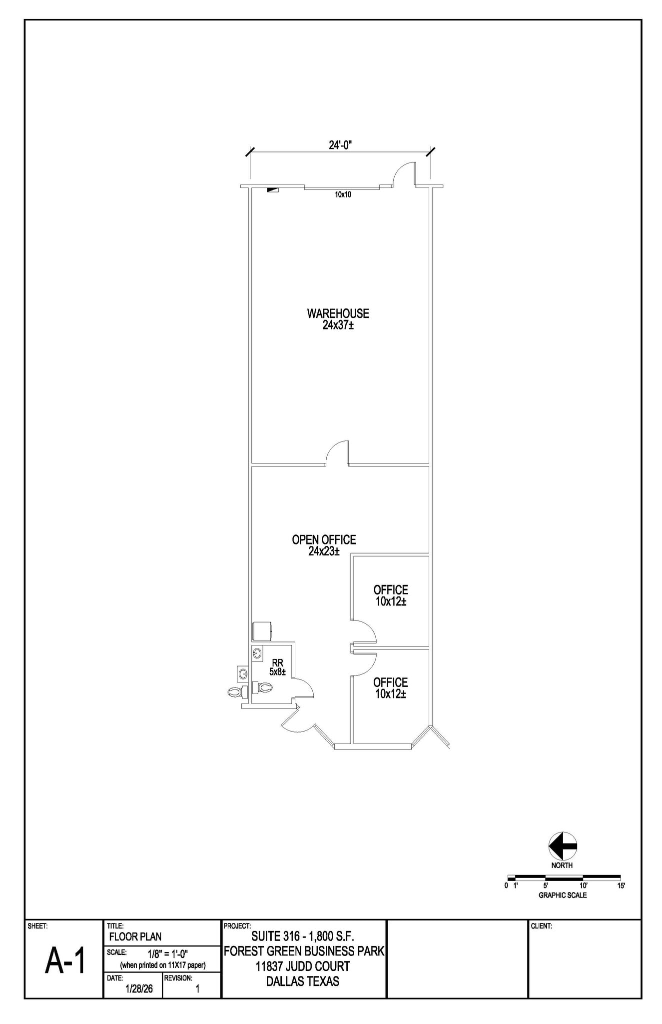 11837 Judd Ct, Dallas, TX à louer Plan d’étage– Image 1 sur 1
