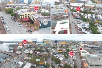 1606-1608 Thames St, Baltimore, MD - VUE AÉRIENNE  vue de carte