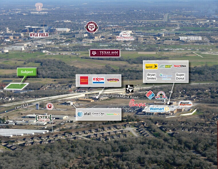 W Villa Maria Rd, Bryan, TX à vendre - Aérien – Image 2 sur 3