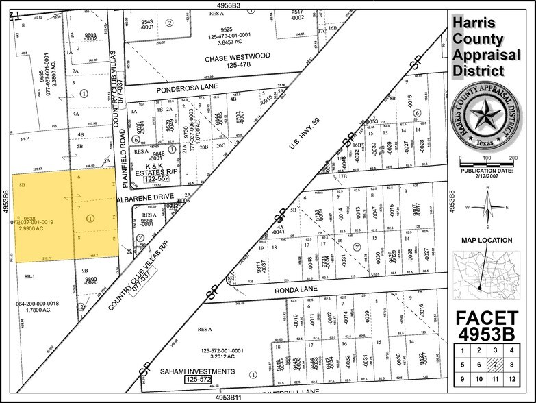 9638 Plainfield St, Houston, TX à vendre - Plan cadastral – Image 2 sur 20