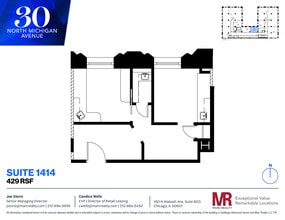 30 N Michigan Ave, Chicago, IL à louer Plan d’étage– Image 1 sur 4