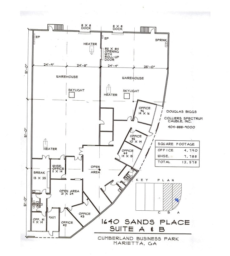 1640 Sands Pl SE, Marietta, GA à louer Plan d’étage– Image 1 sur 1