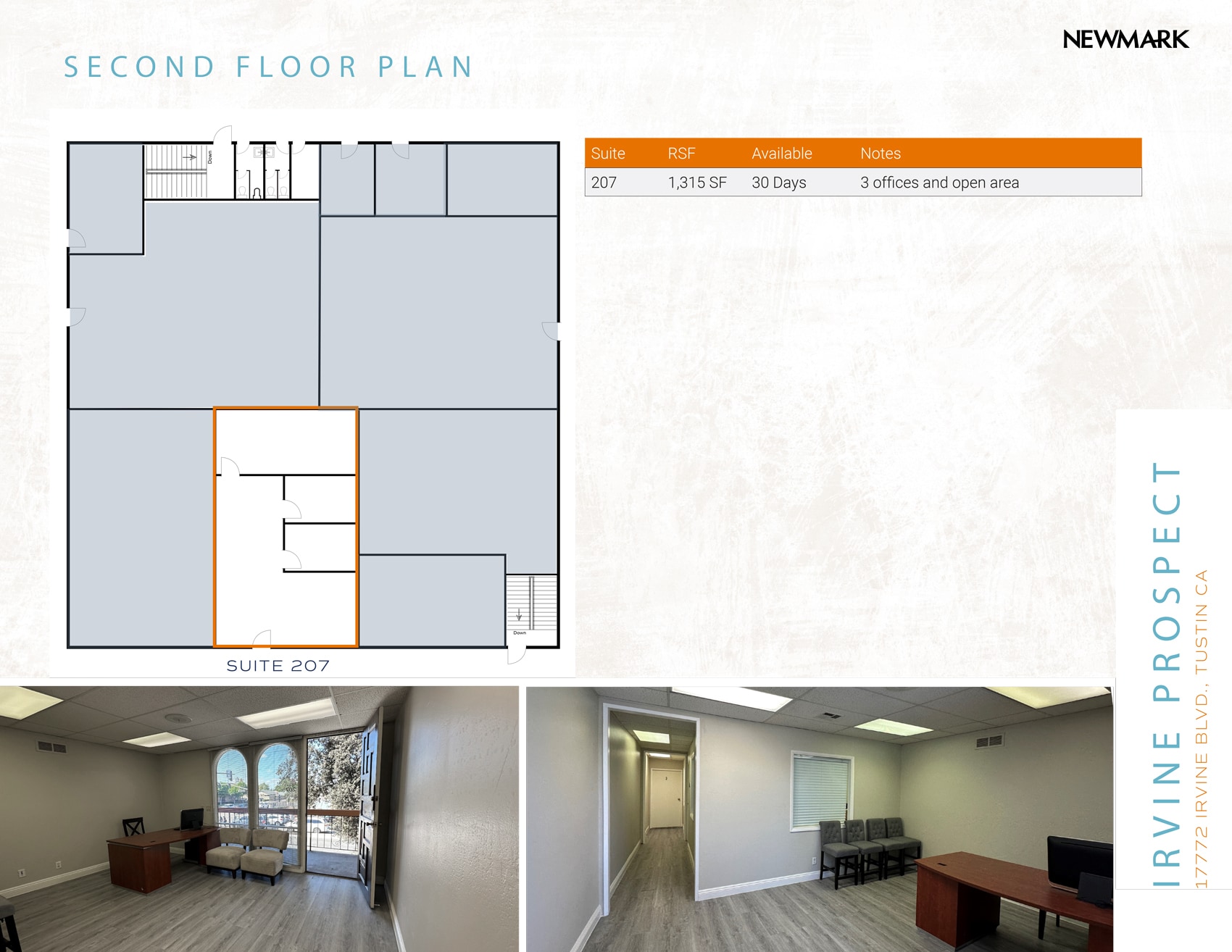 17772 Irvine Blvd, Tustin, CA à louer Plan d’étage– Image 1 sur 1