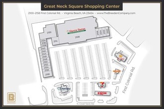 2100-2158 First Colonial Rd, Virginia Beach, VA à louer Plan de site– Image 1 sur 9