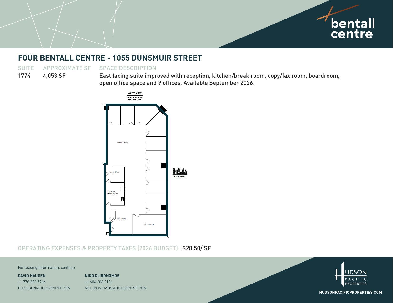 1055 Dunsmuir St, Vancouver, BC à louer Plan d’étage– Image 1 sur 1
