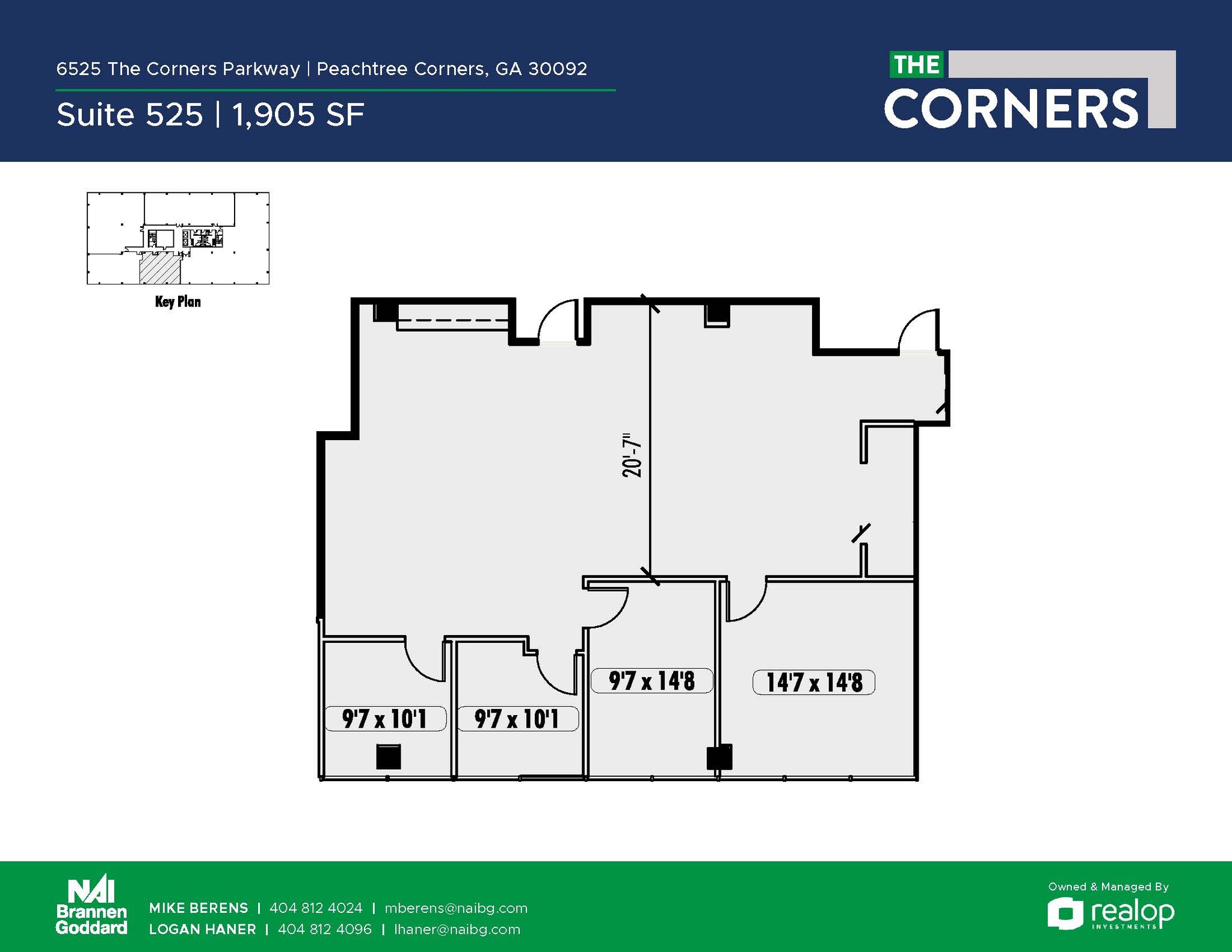 6525 The Corners Pky, Peachtree Corners, GA à louer Plan d’étage– Image 1 sur 1