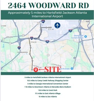 Plus de détails pour 2464 Woodward Rd, College Park, GA - Terrain à vendre
