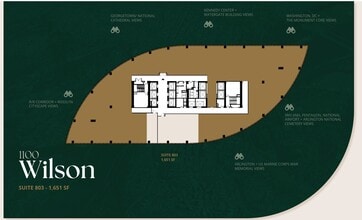 1100 Wilson Blvd, Arlington, VA à louer Plan d’étage– Image 1 sur 1