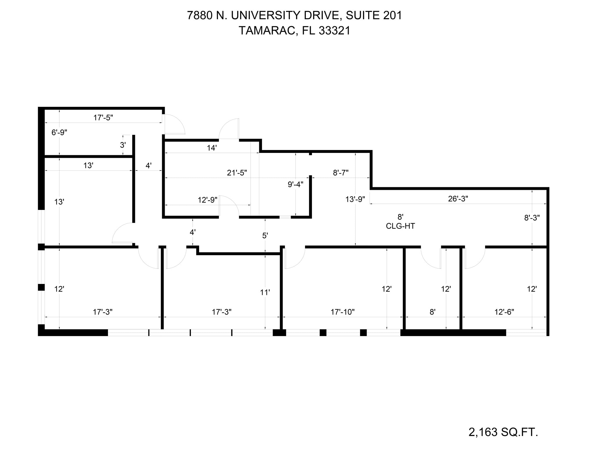 7880 N University Dr, Tamarac, FL à louer Plan de site– Image 1 sur 14