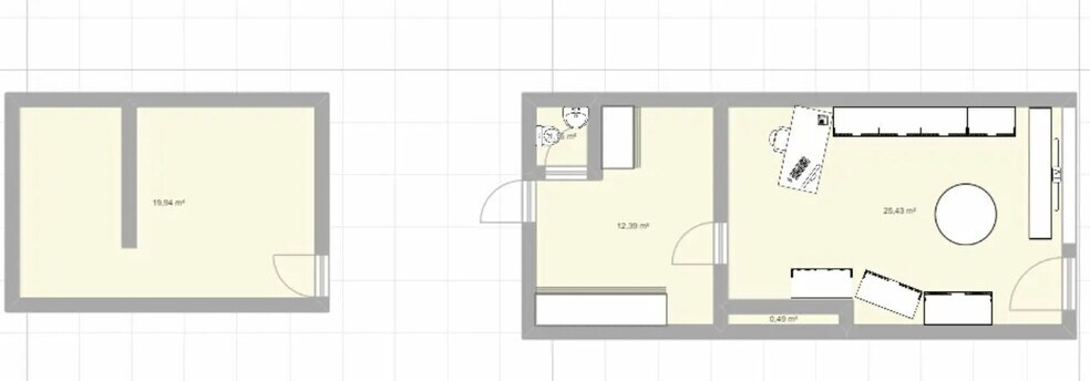 Local commercial dans Nantes à louer - Plan d’étage – Image 2 sur 2
