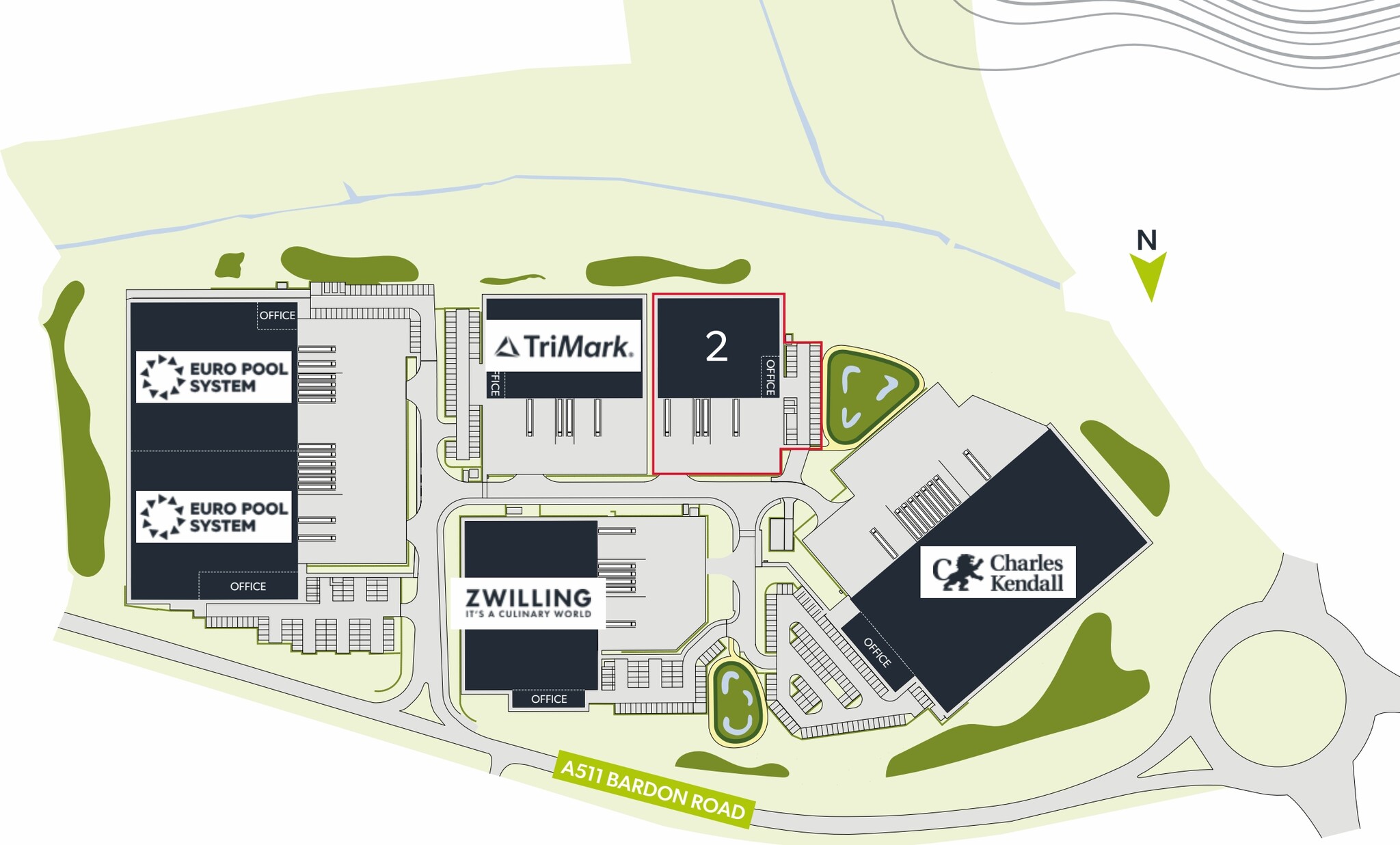 Bardon Rd, Coalville à louer Plan de site– Image 1 sur 1