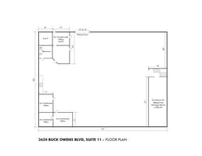 3624 Buck Owens Blvd, Bakersfield, CA à louer Plan d’étage– Image 1 sur 1