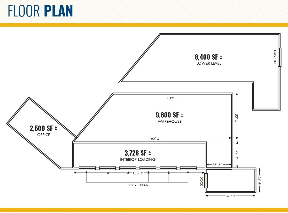 6412-6424 Frankford Ave, Baltimore, MD à louer Plan d’étage– Image 1 sur 1
