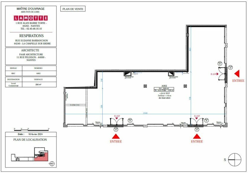 Local commercial dans La Chapelle-sur-Erdre à vendre - Plan d’étage – Image 3 sur 3