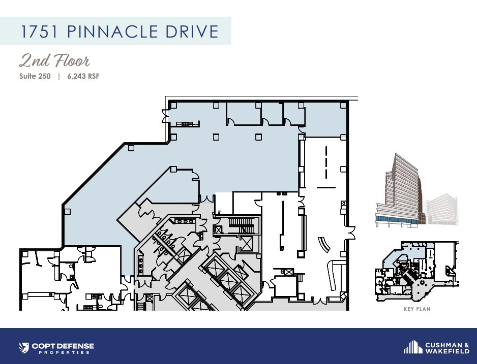 1751 Pinnacle Dr, McLean, VA à louer Plan d’étage– Image 1 sur 1