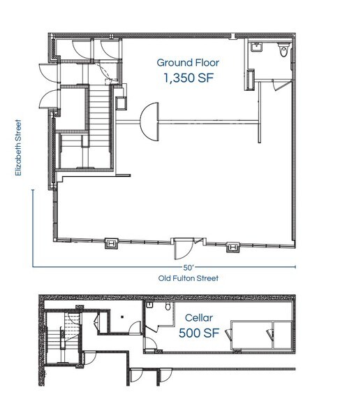 22 Old Fulton St, Brooklyn, NY à louer - Plan d’étage – Image 2 sur 2
