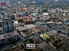 1622 N Gower St, Los Angeles, CA - VUE AÉRIENNE  vue de carte - Image1