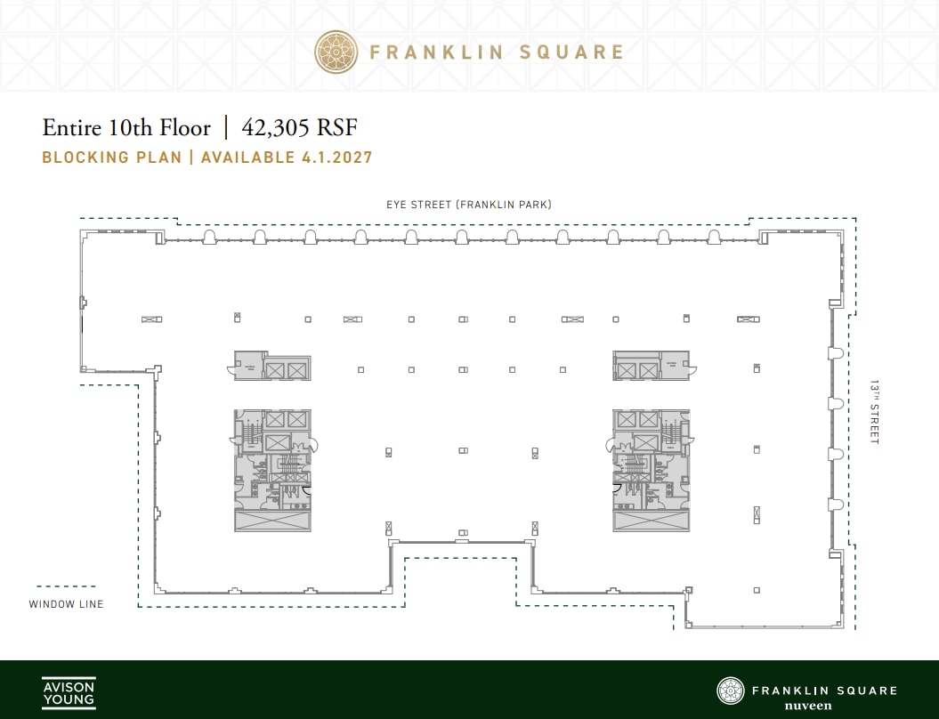 1300 I St NW, Washington, DC à louer Plan d’étage– Image 1 sur 1