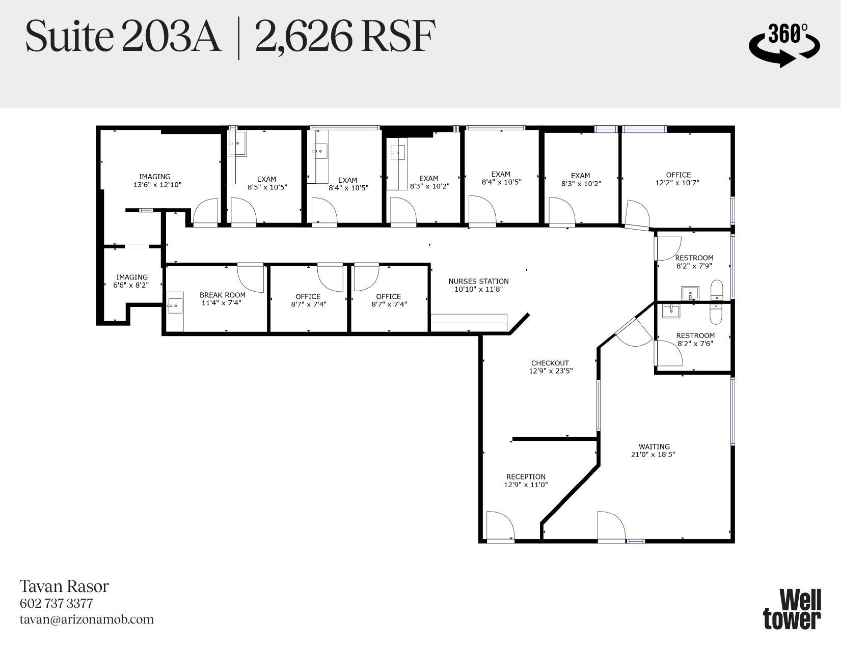 9225 N 3rd St, Phoenix, AZ à louer Plan d’étage– Image 1 sur 1