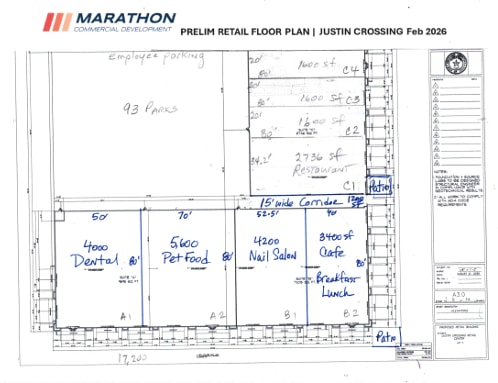 SWC FM-156 & John Wiley Rd, Justin, TX à louer - Plan d’étage – Image 2 sur 2