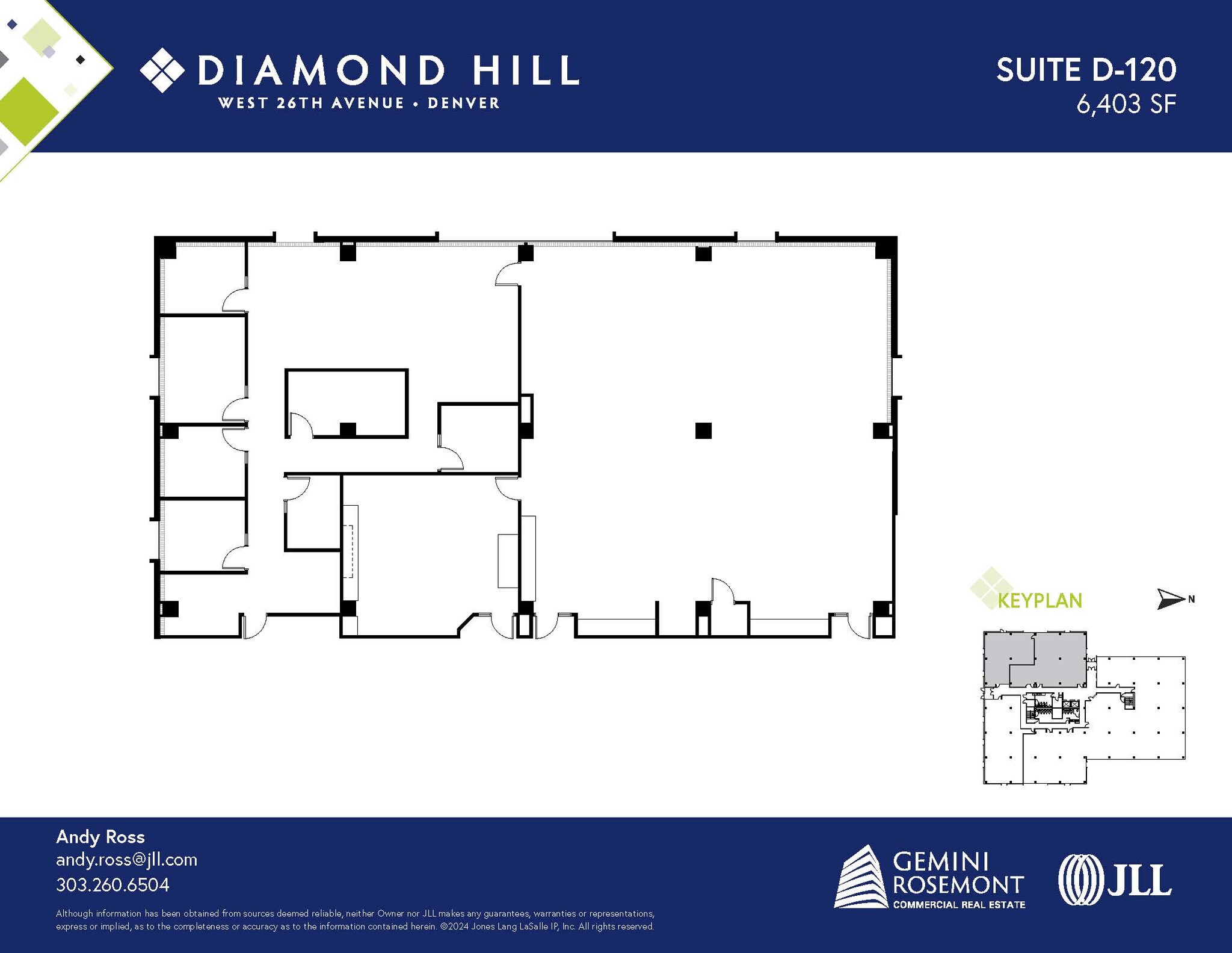 2490 W 26th Ave, Denver, CO à louer Plan d’étage– Image 1 sur 2