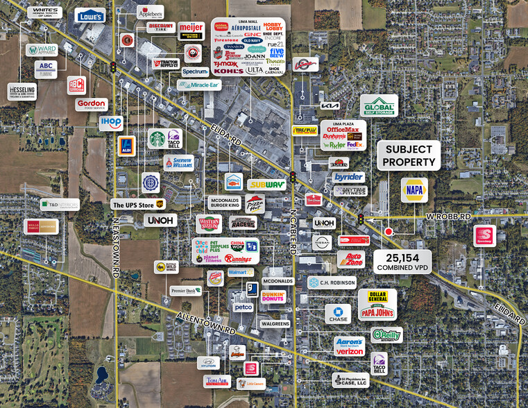 1940 Elida Rd, Lima, OH à louer - Aérien – Image 1 sur 2
