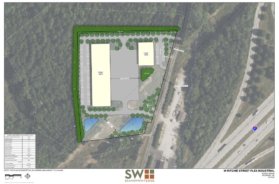 380 W Ritchie Rd, Salisbury, NC à vendre - Plan de site – Image 2 sur 6