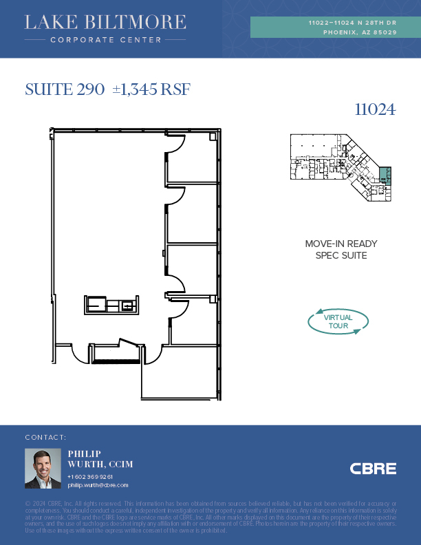 11022-11024 N 28th Dr, Phoenix, AZ à louer Plan d’étage– Image 1 sur 1