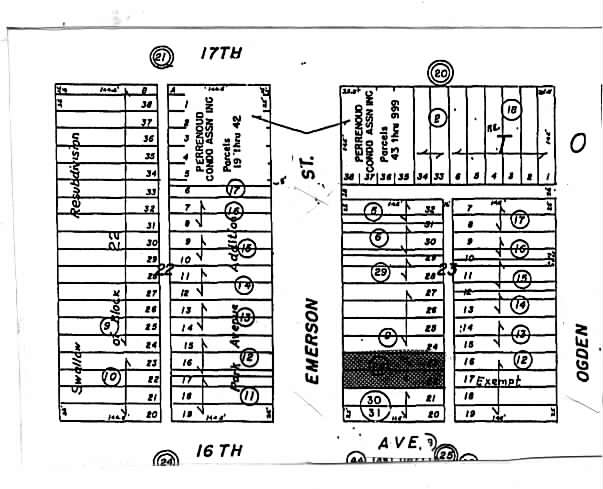 1610 Emerson St, Denver, CO à vendre - Plan cadastral – Image 2 sur 8