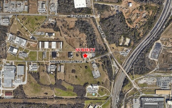 225 Allied Industrial Blvd, Macon-Bibb, GA - Vue aérienne vue de carte - Image1