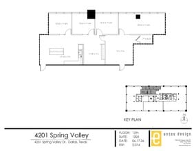 4201 Spring Valley Rd, Dallas, TX à louer Plan d’étage– Image 2 sur 2