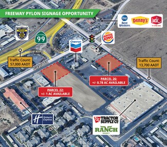 Plus de détails pour Girard St & County Line Rd, Delano, CA - Terrain à louer