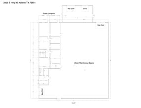 2925 E US Highway 80, Abilene, TX à louer Plan de site– Image 1 sur 1