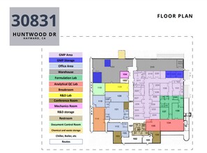 30831 Huntwood Ave, Hayward, CA à louer Plan d’étage– Image 1 sur 1