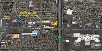 3412-3690 Ming Ave, Bakersfield, CA - VUE AÉRIENNE  vue de carte