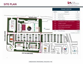404 E Six Forks Rd, Raleigh, NC à louer Plan de site– Image 2 sur 3