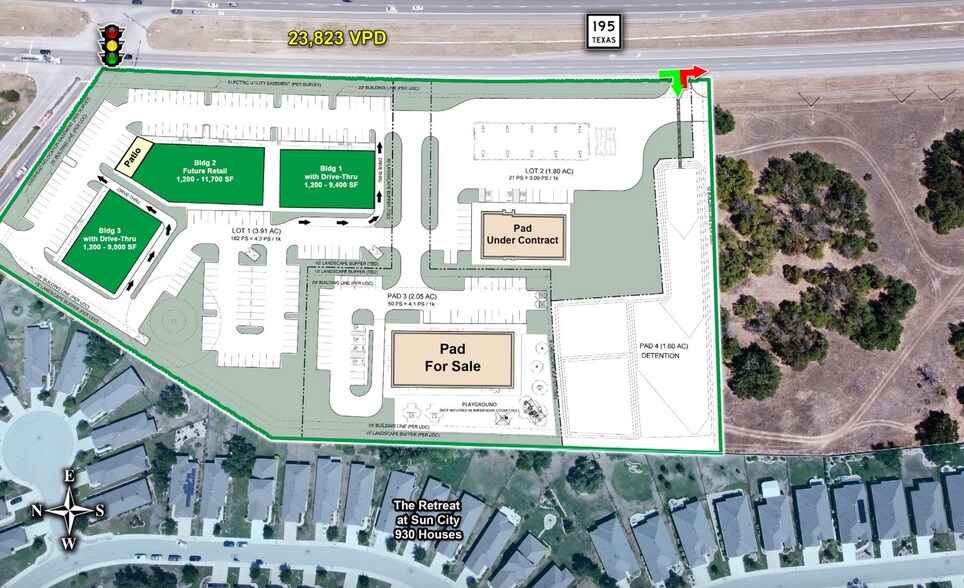 TX-195 & Sun City Blvd, Georgetown, TX à louer - Photo de l’immeuble – Image 3 sur 7