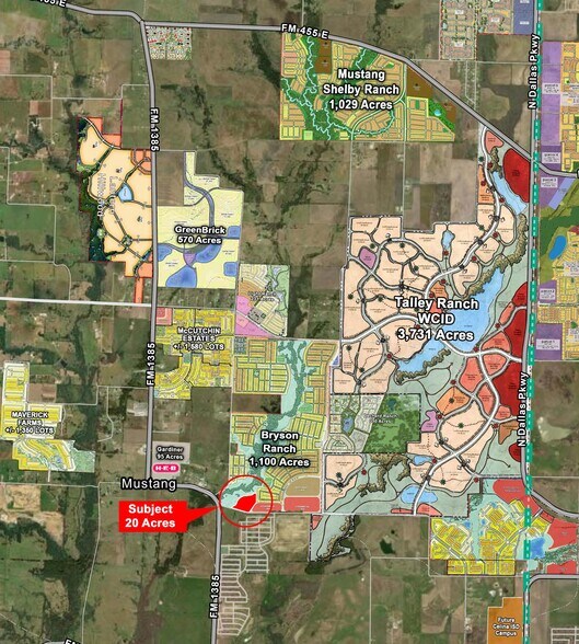 Mobberly Rd, Pilot Point, TX à vendre - Aérien – Image 1 sur 2