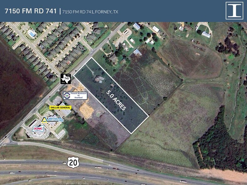 7150 FM 741, Forney, TX à vendre - Aérien – Image 1 sur 5