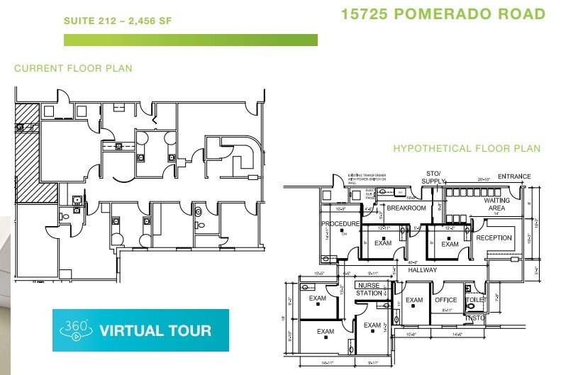 15721-15725 Pomerado Rd, Poway, CA à louer Plan d’étage– Image 1 sur 1