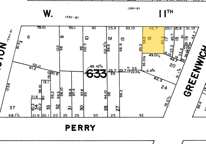 322-324 W 11th St, New York, NY à louer - Plan cadastral – Image 2 sur 4