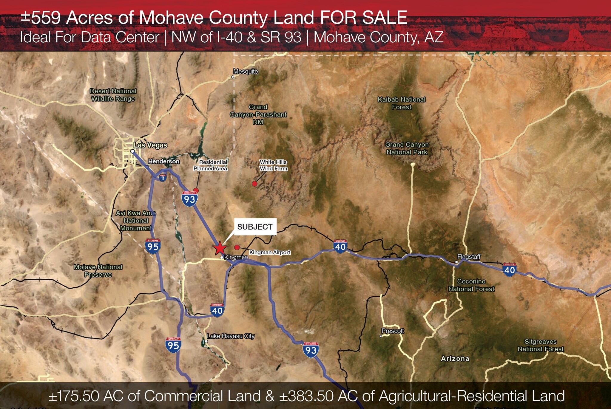 NW of I-40 & 93 sr, Kingman, AZ à vendre Photo de l’immeuble– Image 1 sur 2