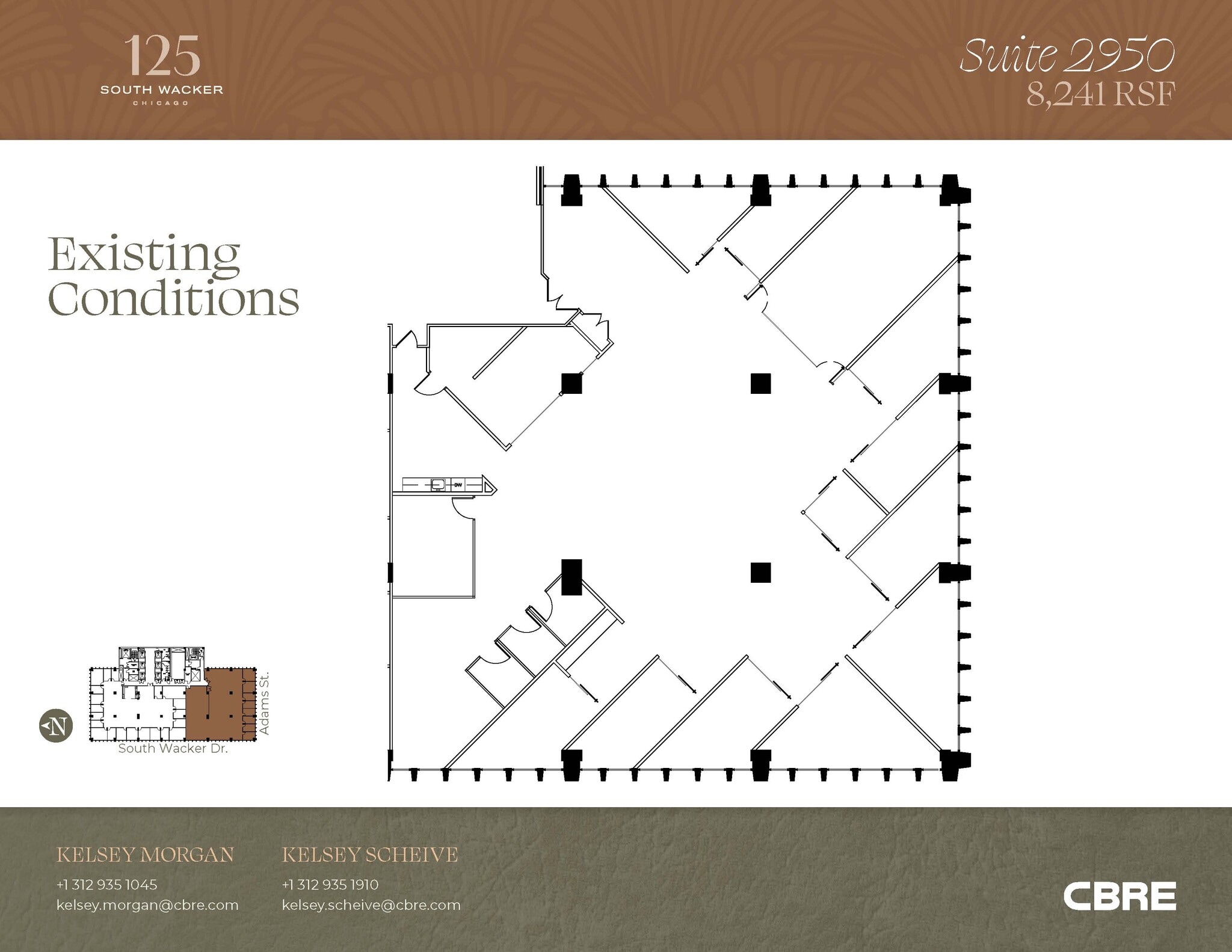 125 S Wacker Dr, Chicago, IL à vendre Plan d’étage– Image 1 sur 1
