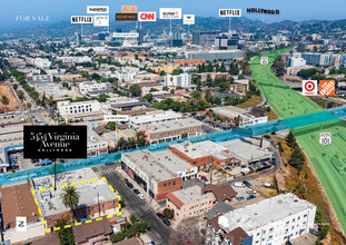 5454 Virginia Ave, Los Angeles, CA - VUE AÉRIENNE  vue de carte