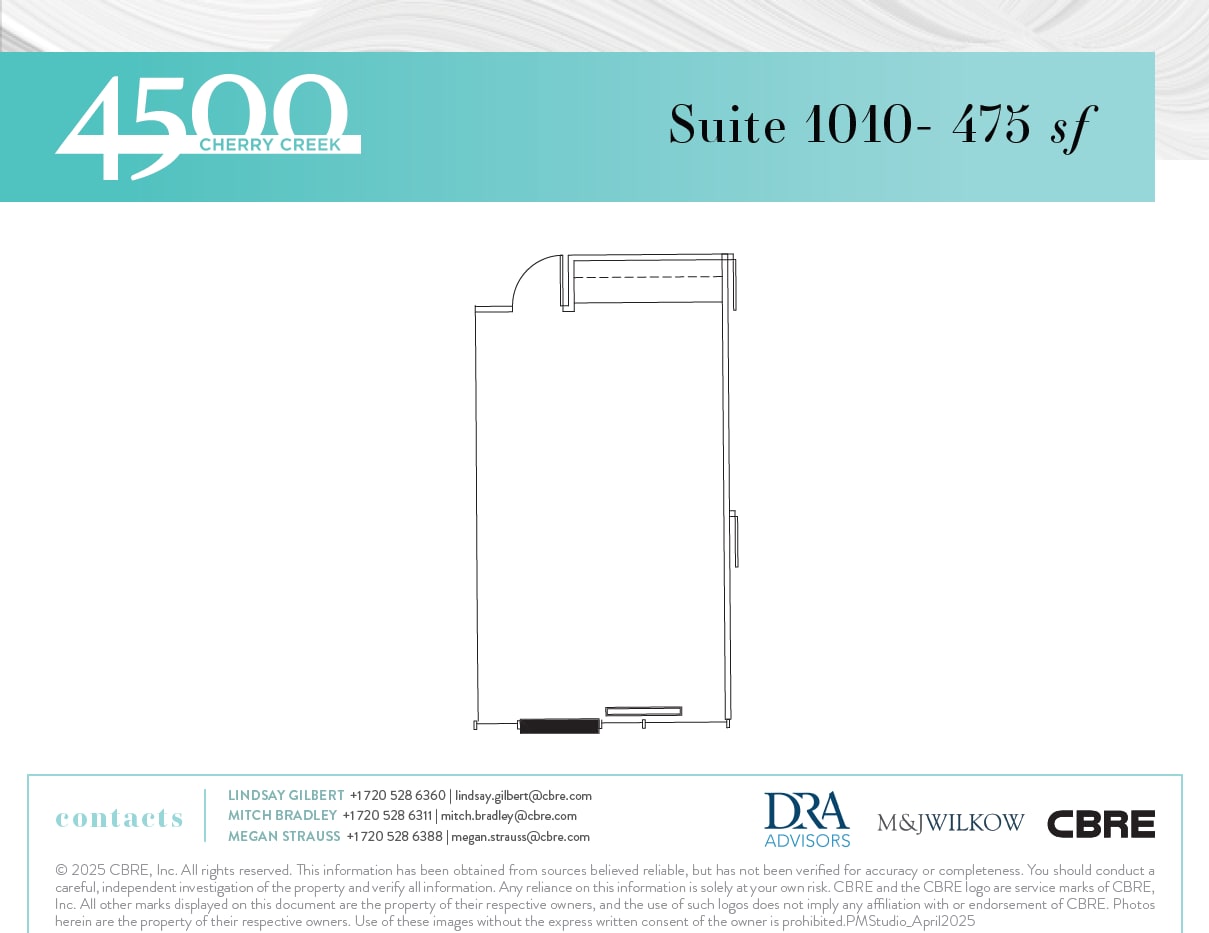 4500 S Cherry Creek Dr, Denver, CO à louer Plan d’étage– Image 1 sur 1